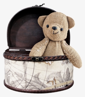 Bear Png Transparent Placed In The Box - Stuffed Toy