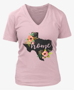 Texas Home Chalkboard Watercolor Flowers State T-shirt - Pembroke Welsh Corgi In My Heart