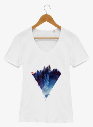 T Shirt V Neck Women Stella Chooses Near To The Edge - Trademark Art 'near To The Edge' By Robert Farkas Framed