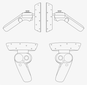 Full-resolution Motion Controllers Line Art In '''black''' - Motion Controller