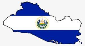 Bandera De El Salvador - El Salvador Map Flag