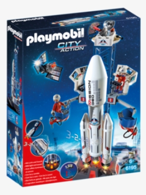 Space Rocket With Launch Site - Base De Lancement Playmobil