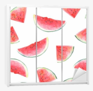 Seamless Pattern With Watermelon - Drawing
