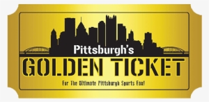 Tickets For Pittsburgh's Golden Ticket Sports Raffle - Art Print: Naxart's Pittsburgh City Skyline, 24x16in.