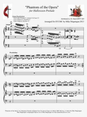"phantom Of The Opera" For Halloween Prelude Sheet - Lemax Spooky Town Village Collection Phantom