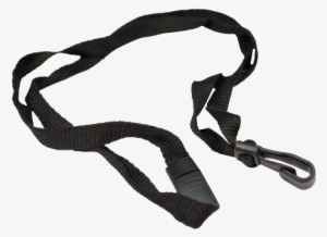Black 7/16" X 35" Breakaway Lanyard With Plastic Hook - Black Lanyard Plastic
