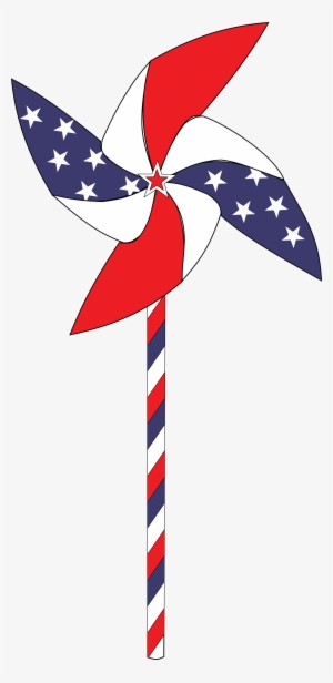 Free Of A Usa Pinwheel - Patriotic Clipart