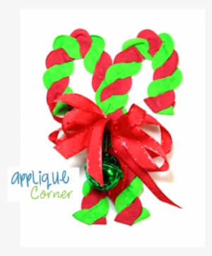 Rick Rack Two Candy Canes Applique Design - Design