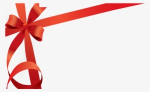 Corner Gift Ribbon-png - Gift Ribbon Design Png
