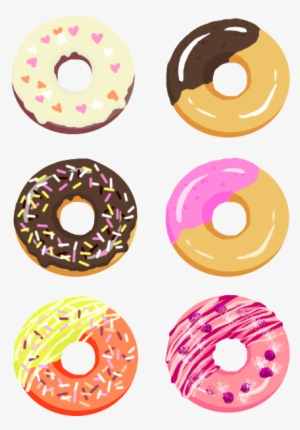 Donuts Clipart Watercolor - Donut Illustration