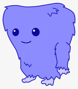 Furry Clipart Fuzzy Monster - Cute Monster Cartoon Png