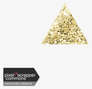 Amity Gold Glitter Bunting Banner - Digital Scrapbooking