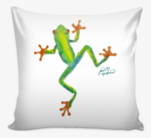 Frog Pillow Cover 16" - Watercolor Frog