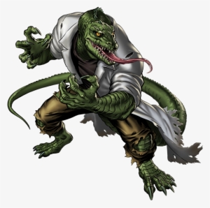 Lizard Hero Portrait Art - Lizard Spiderman Png