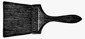 Paint Brush Clip Art - Vintage Paint Brush Illustration