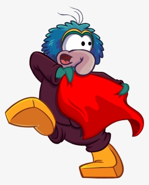 Gonzo With Red Cape - Gonzo Club Penguin