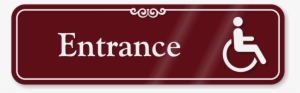 Handicap Entrance Sign
