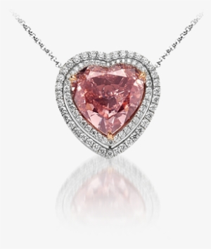 Heart-shaped Diamond Necklace - Necklace