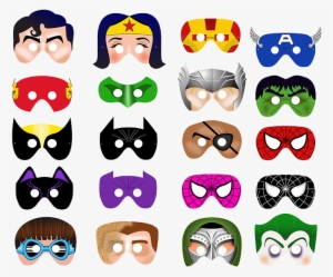 20 Printable Superhero Masks $28 - Girl Super Hero Masks
