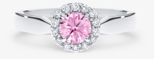 Pink Argyle Diamond - Goldring Mit Rosafarbenem Zirkon Julien Iz13017