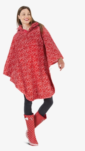 Rain Cape Robin Red/white - Leggings