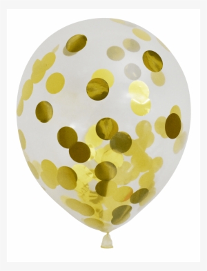 Confetti Balloons Png Gold
