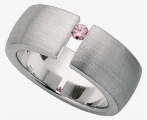 Tension Set Argyle Pink Diamond Ring C432 - Pink Argyle Diamond Rings