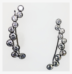 Confetti Bezel Ear Climbers - Ear