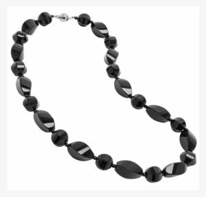 Genuine Fancy Faceted Twisted Black Agate Multi-shape - Black Diamond Pendant