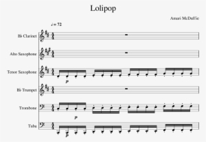 Lolipop Sheet Music Composed By Amari Mcduffie 1 Of - Kiss It Better Sheet Music