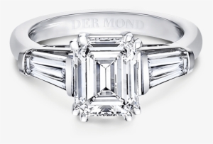 Three Diamond Emerald Shape Baguette Side - Side, Turkey