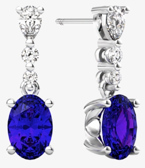 Fancy Shape Diamond Drop Earrings - Earring