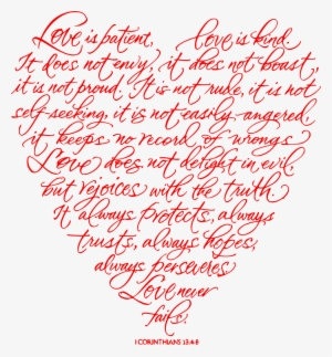 Love Is Patient Corinthians 13 Heart Digital Cut Files - 1 Corinthians 13
