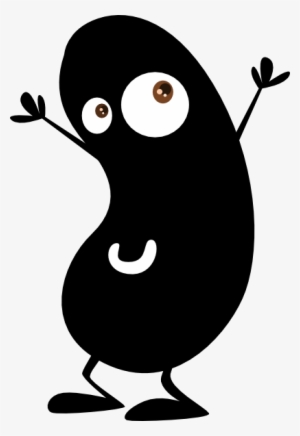 Jelly Beans Clipart Animated - Black Bean Clip Art