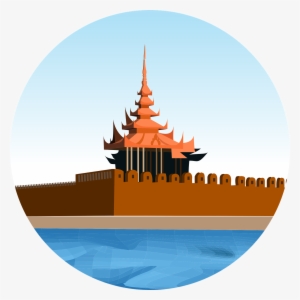 Mandalay Palace,burmese,graphic Design,free Vector - Mandalay Palace Vector