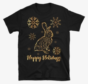 Gold Bunny Rabbit Snowflakes - Mudhoney T Shirt