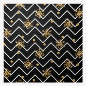 Christmas Gold Snowflake Seamless Pattern - Fondo Chic Con Brillo Dorado
