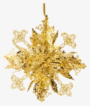 Snowflake, Gold-plated - Chandelier