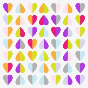 Colorful Hearts Pattern Wallpaper Jpg Library Download - Colored Love Hearts Shower Curtain