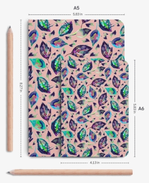 Dailyobjects Falling Feathers Autumn A5 Notebook Plain - Blue Autumn Leaves Rug - 2' X 3'