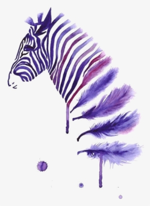 Zebra Feather Art - Zebra Background
