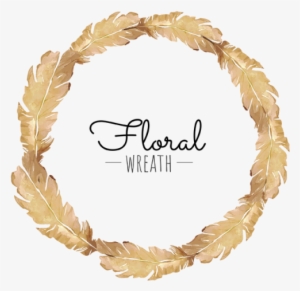 Feather Wreath, Wreath, Brown, Beautiful Png And Vector
