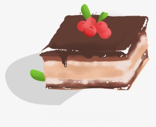 Cereja Chocolate Bolo De Png E Psd - Ilustrasi Kek
