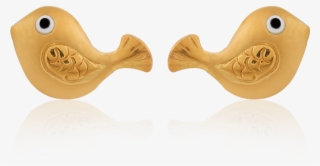 Adorable Golden Fish Earrings - Earrings