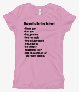 School Thoughts Shirt - Active Shirt