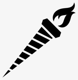 Icon Symbolic Torch Png Image - Gambar Obor Hitam Putih