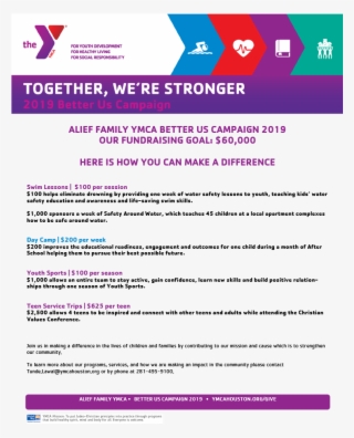 Together, We're Stronger 2019 Better Us Campaign - Free Lacrosse Clinics