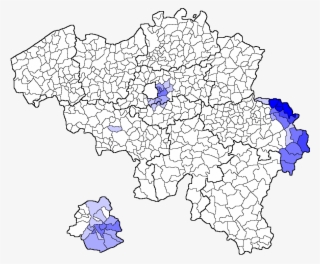 Percentage Duitsers Per Belgische Gemeente - Zone De Police Belgique