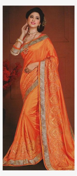 Abhinandan Embroidery Raw Silk Saree - Sari
