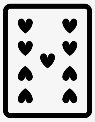 9 De Copas Icon - Blue Playing Cards Icons Png